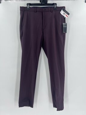 Lauren Ralph Lauren brand pants in a burgundy color and a size 36W X 32L.